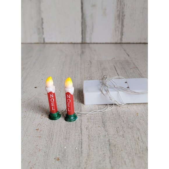 Dept 56 snow village Noel blow mold mini light up accessory xmas - Picture 1 of 6